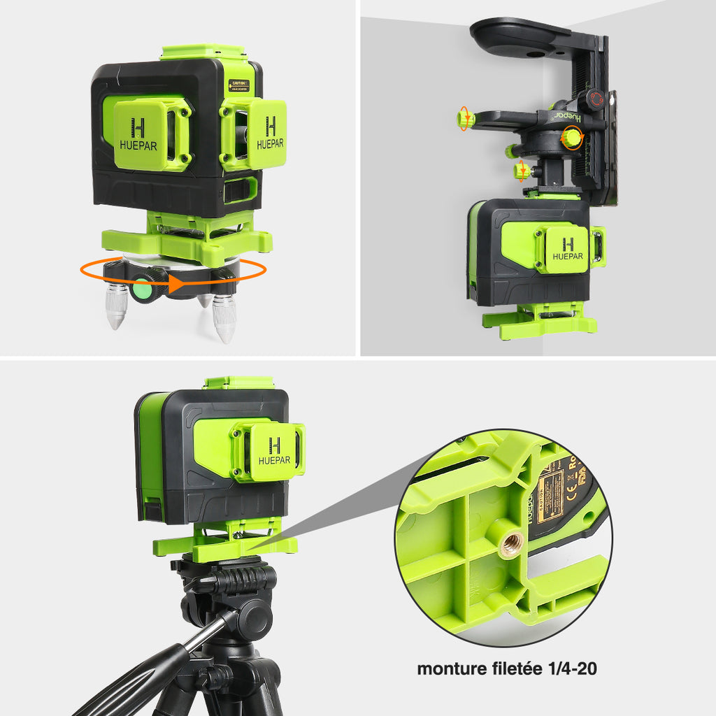 niveau laser electronique : Alimentation Multiple – Un confort d'utilisation inégalé pour un