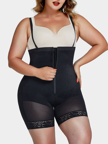 Removable Straps Shaping Shorts Plus Size