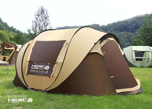 Ultralarge 4-5 Person Pop Up Fully Automatic Tour Camping Tent Beach Tent Party Tent Barraca