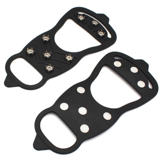 Anti-slip Ice Gripper Hiking Cleats Spike Traction Ice Stud Shoes Grip 8 Teeth Ice Gripper For Shoes Snow Crampons