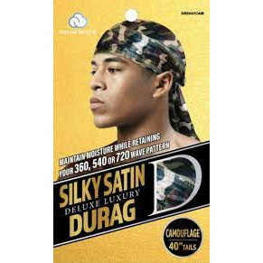 Dream World Deluxe Luxury Silky Satin Durag #DRE007CAM