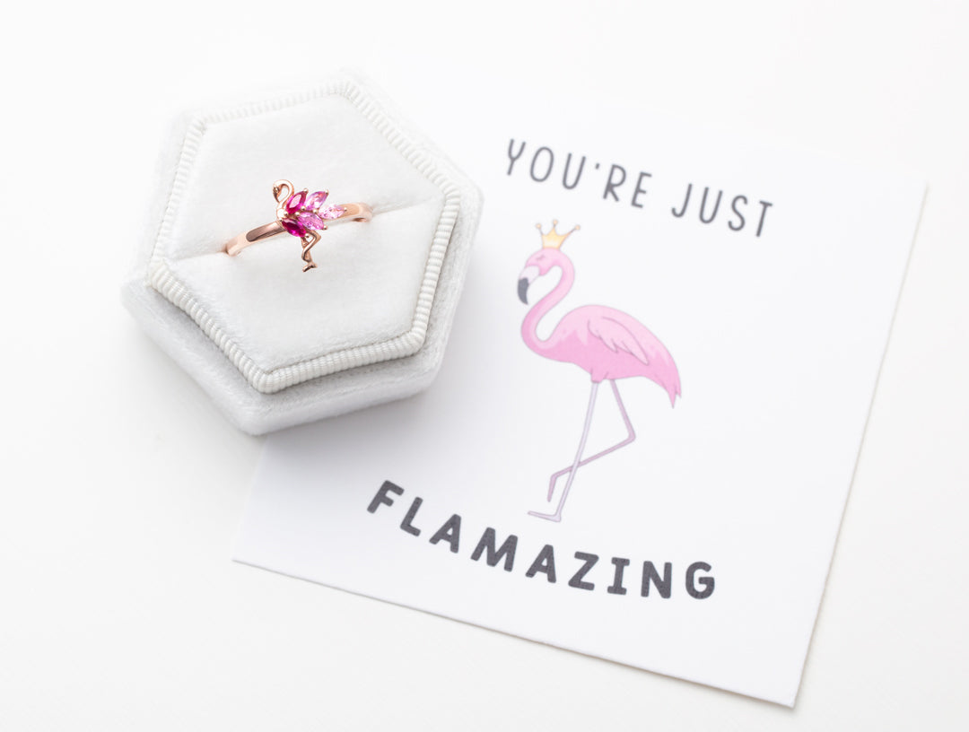 Flamingo Ring - You're Flamazing