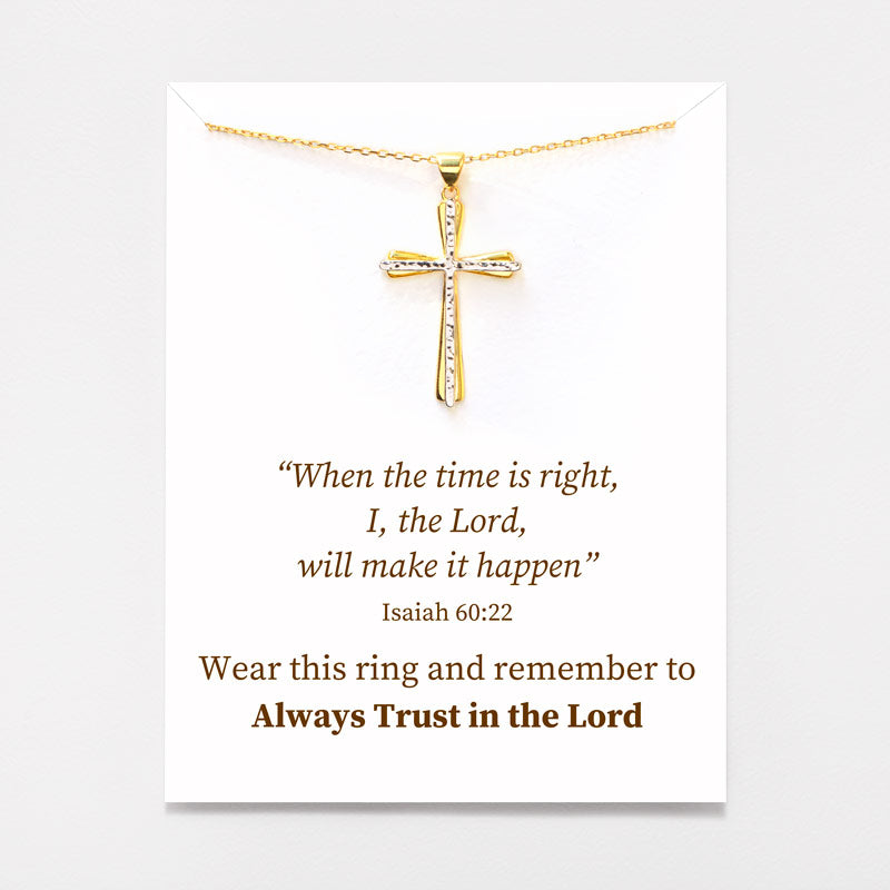 Double-Layer Cross Necklace