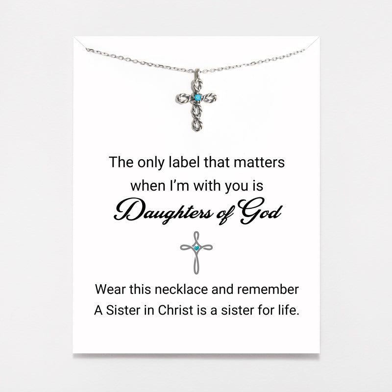 Twisted Cross Necklace