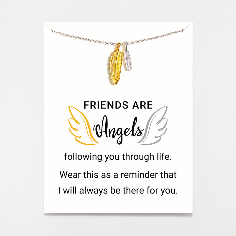 Two Feather Necklace