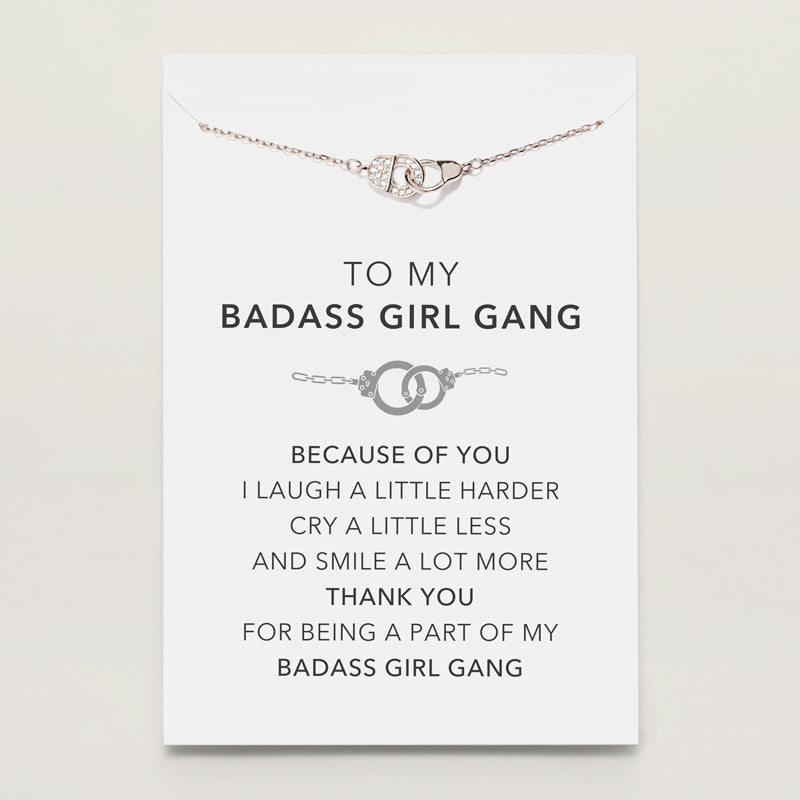 Handcuff Necklace-Badass Girl Gang