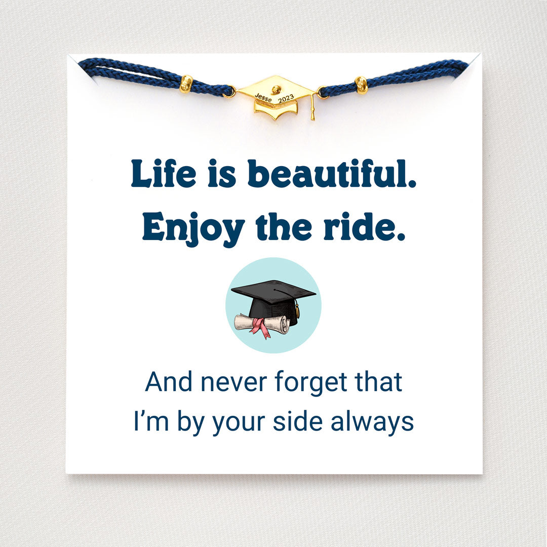 Custom Name& Year Graduation Hat Bracelet