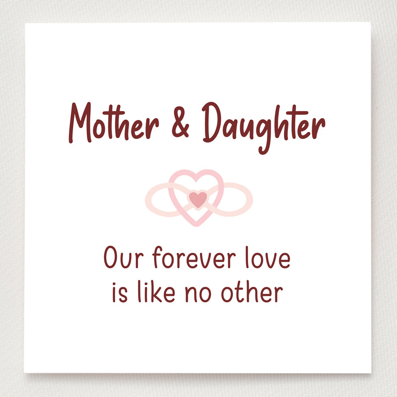 Mom & Daughter Infinity Heart Within Heart Ring