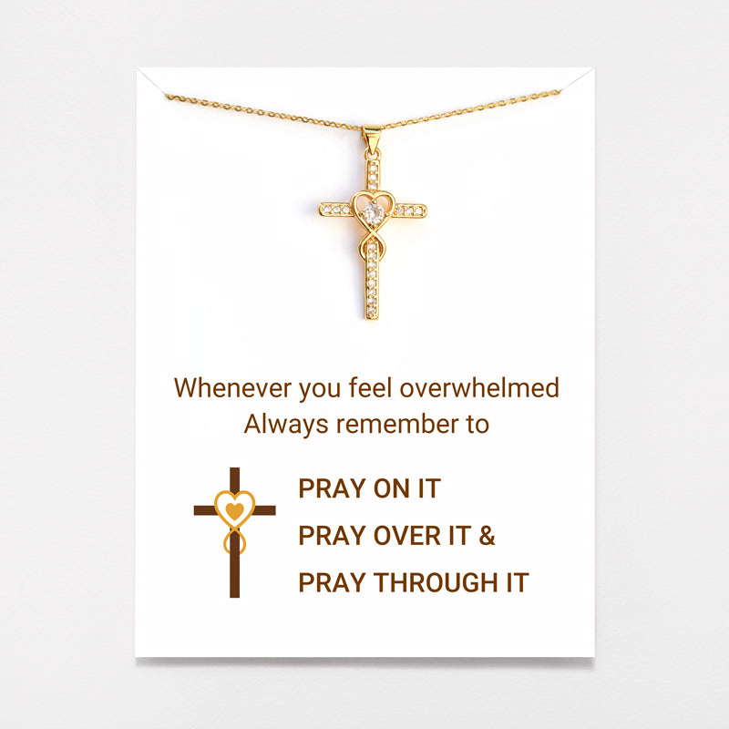 Heart Cross Necklace