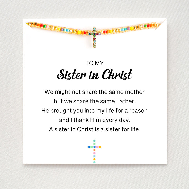 Pavé Cross Bracelet