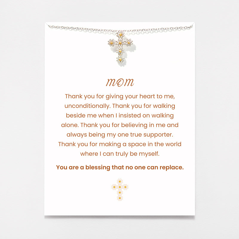 Daisy Cross Necklace