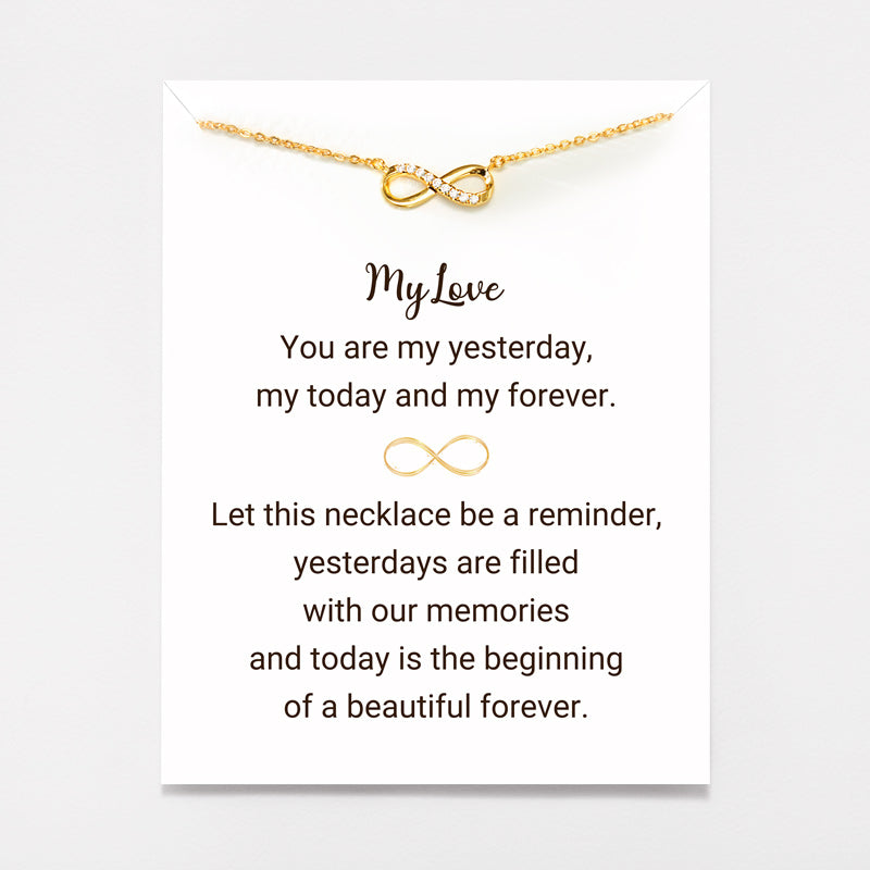Golden Infinity Necklace