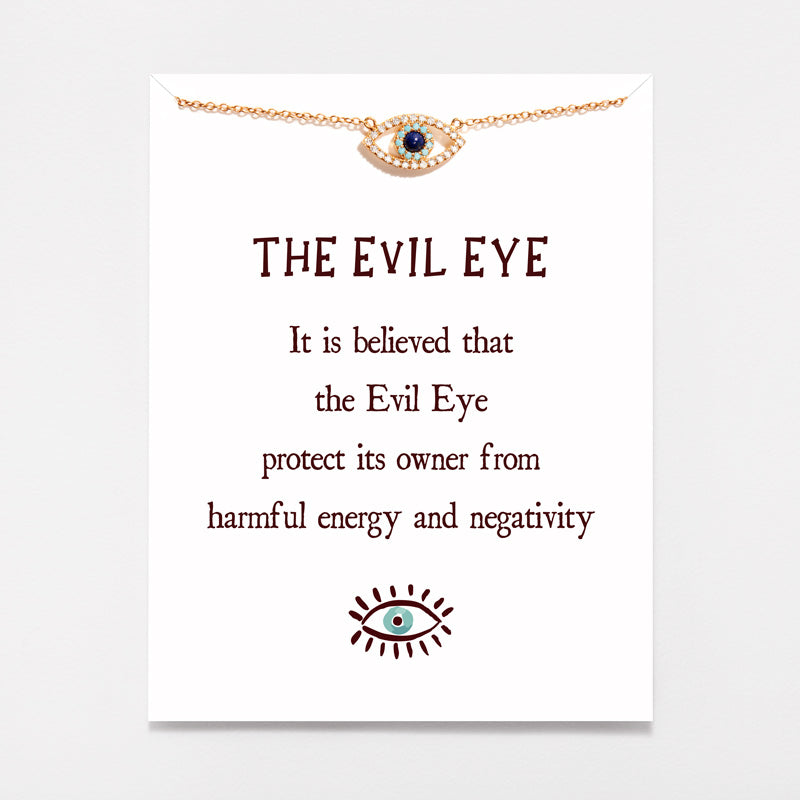 Gold Evil Eye Necklace
