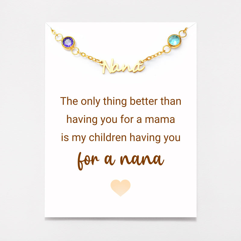 1-8 Birthstones Nana Necklace
