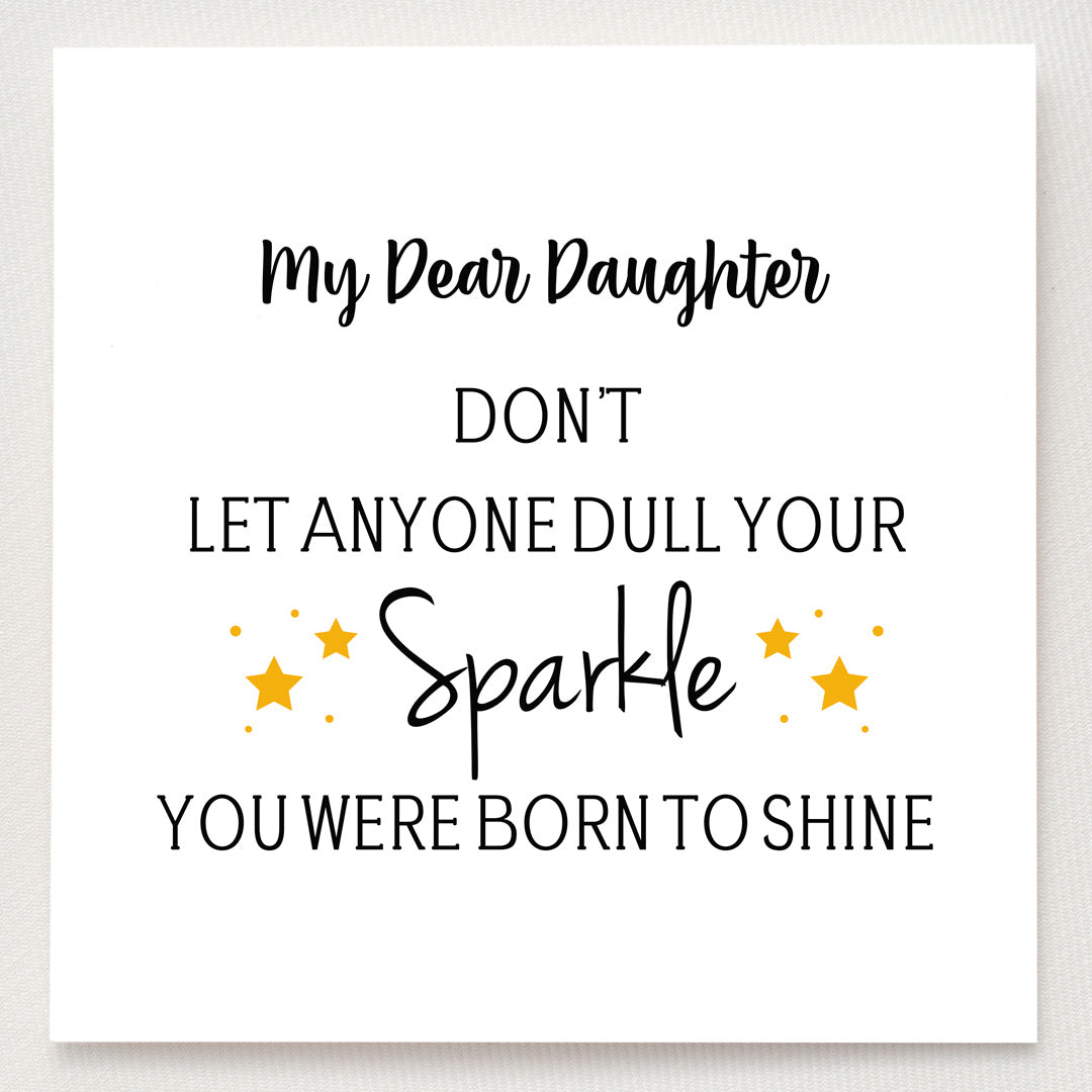 Stars ring-Daughter Don't Let Anyone Dull Your Sparkle