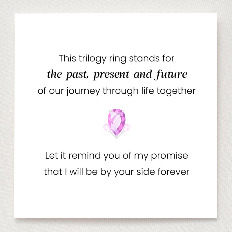 Teardrop Trilogy Ring