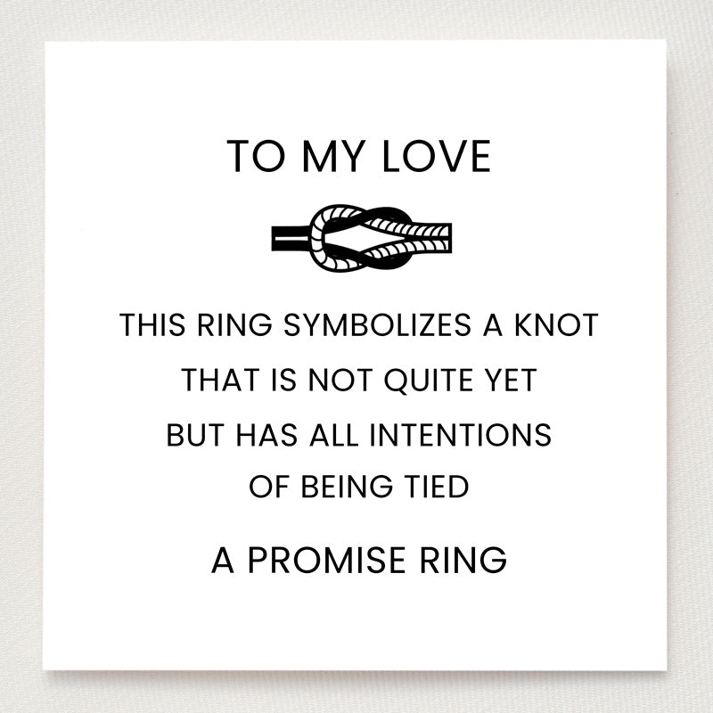 Infinity Love Knot Promise Ring