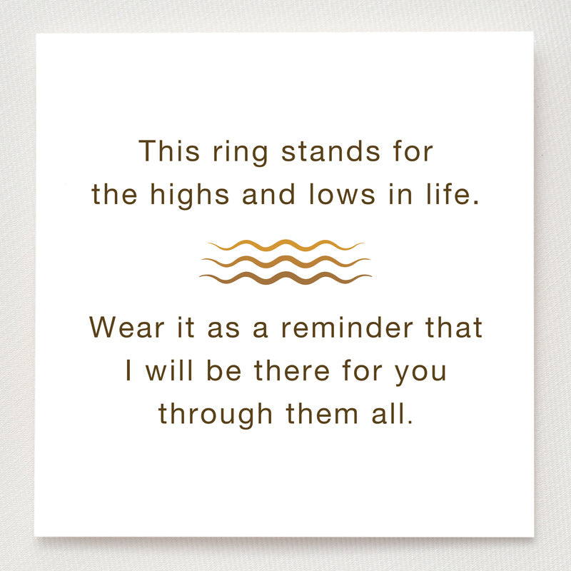 Highs And Lows Wave Ring