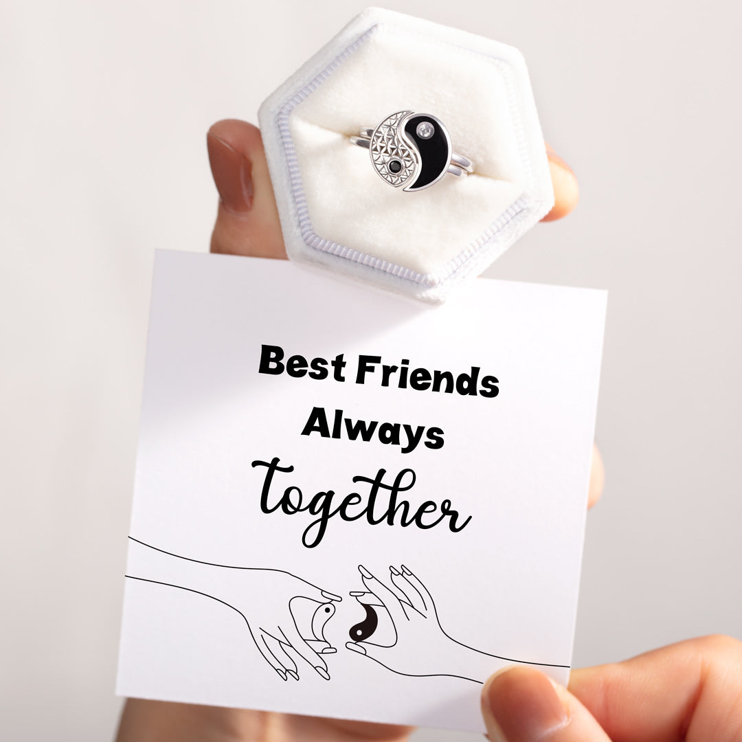 Yin Yang Ring Set - Best Friends Always Together