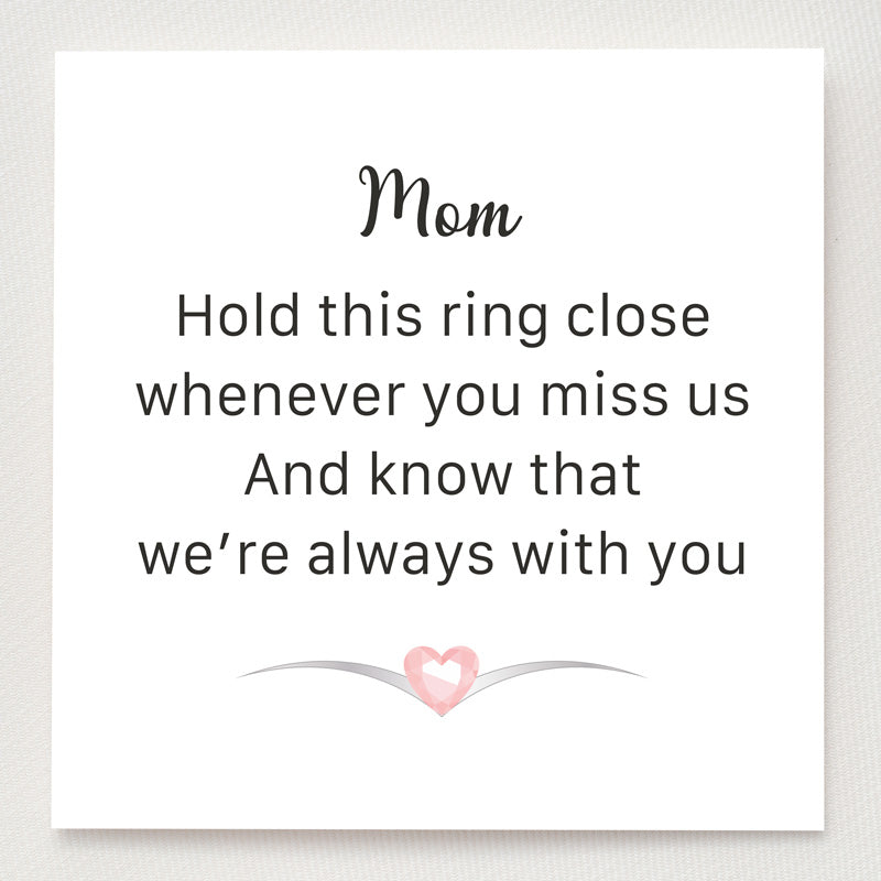 1-6 Birthstones Chevron Pavé Ring