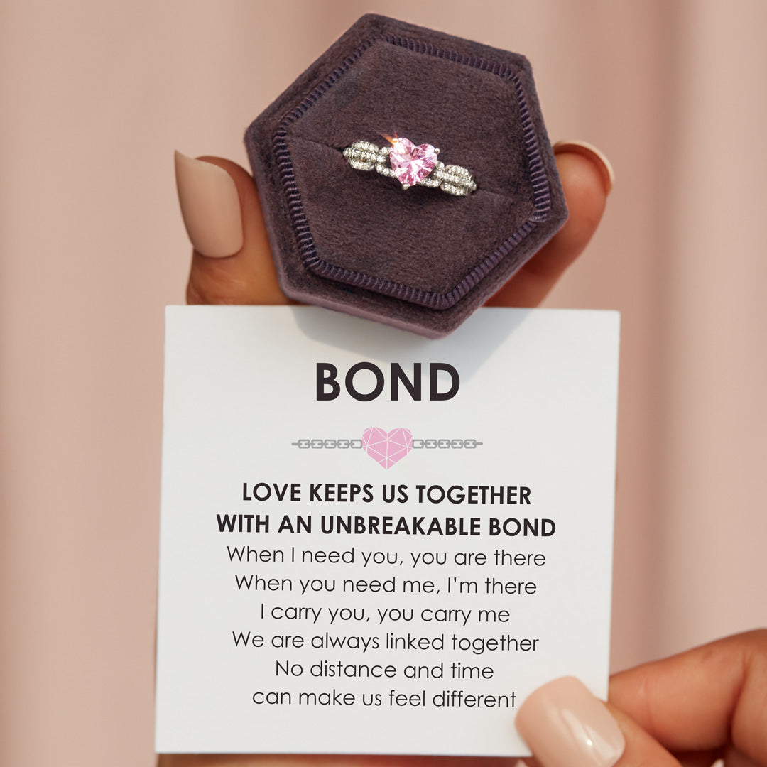 Bonded Heart Ring - Love Keeps Us Together