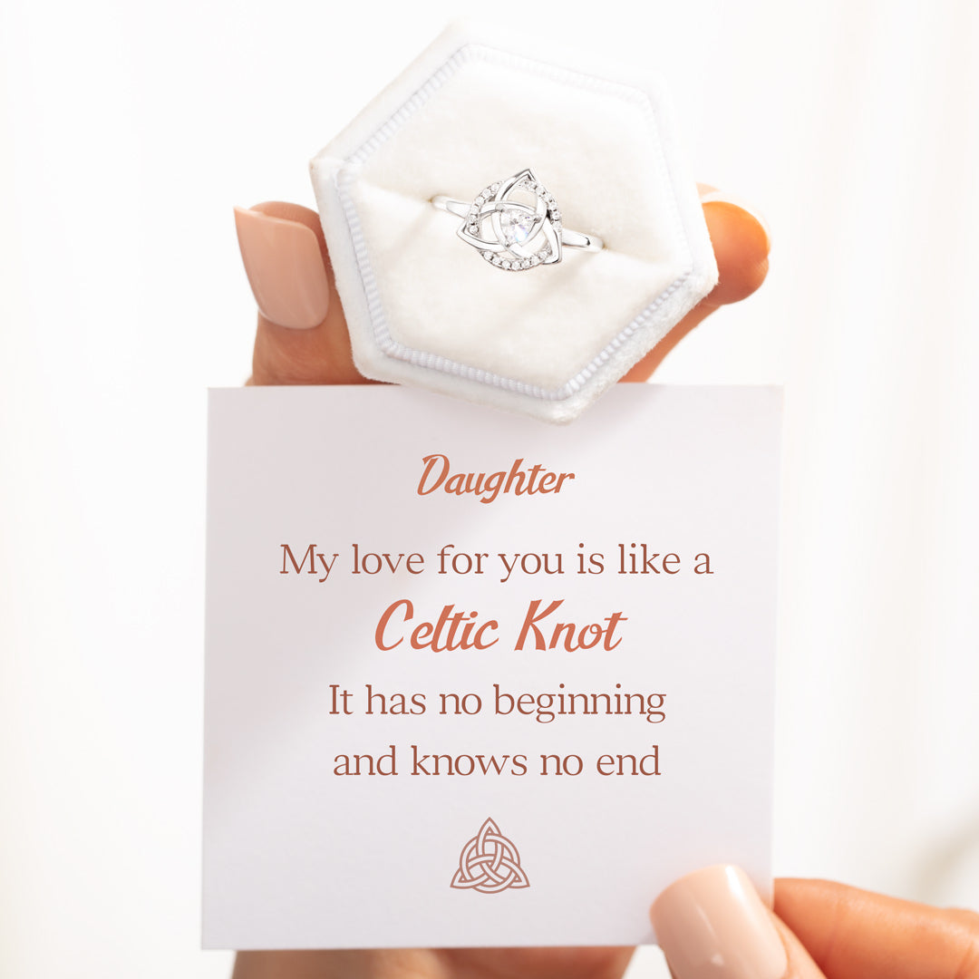 Celtic Knot Ring For Daughter