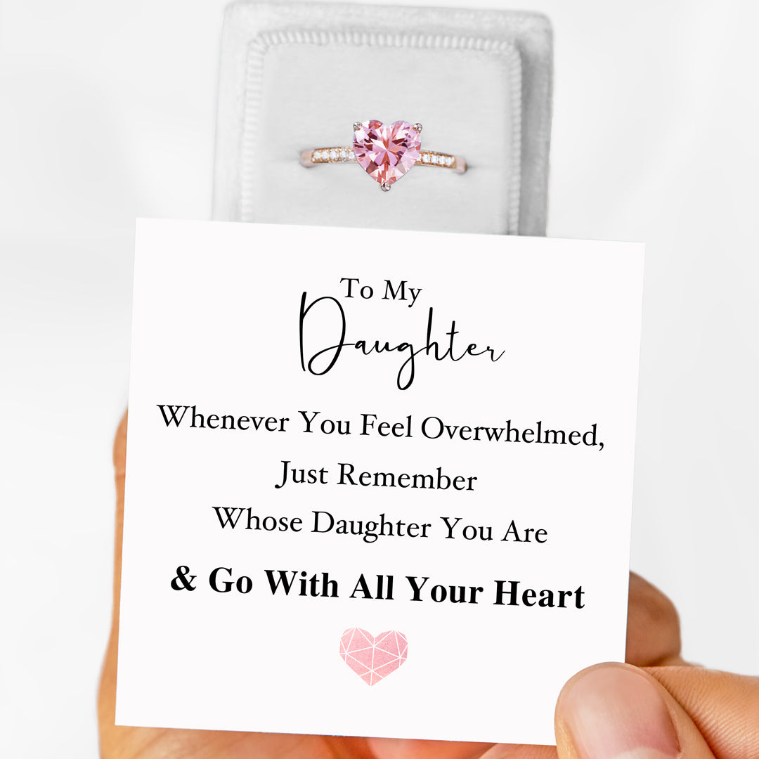 Solitaire Ring - Go With All Your Heart