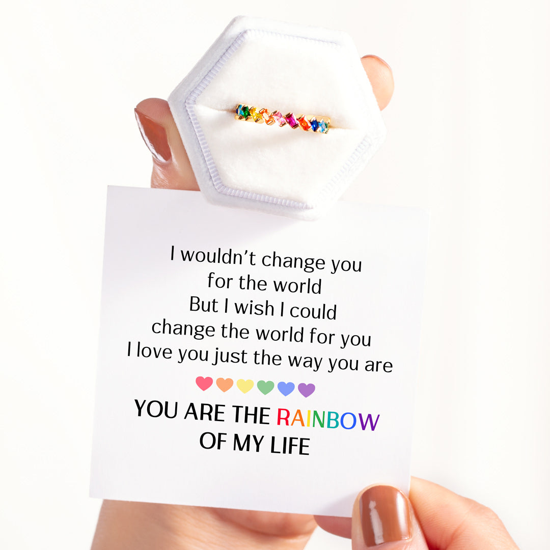You Are The Rainbow of My Life Ring Band