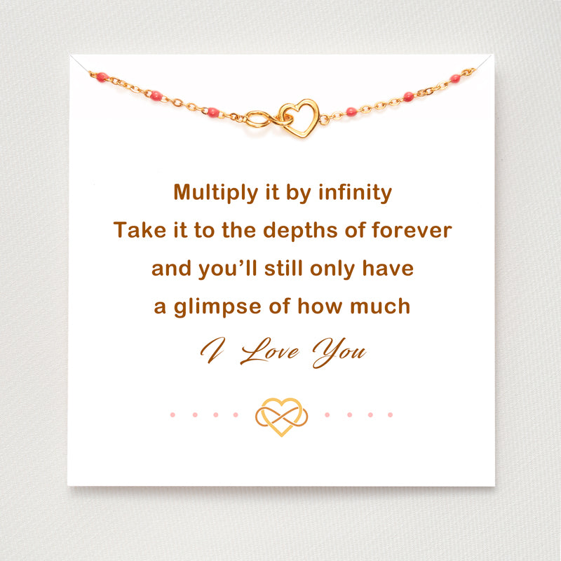 I Love You Infinity Heart Bracelet