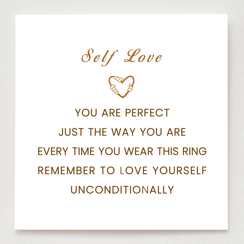 Sterling Silver Heart Wire Ring - Self Love Gift