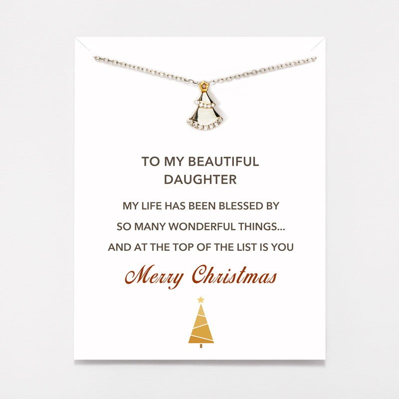 Christmas Charm Necklace - Christmas Tree / Gingerbread Man