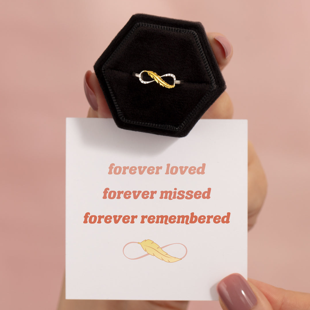 Feather Infinity Ring - Forever Loved