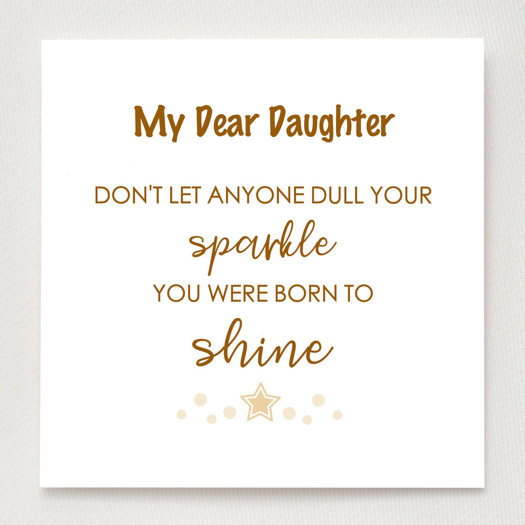 Stars ring - My Daughter You Were Born To Shine