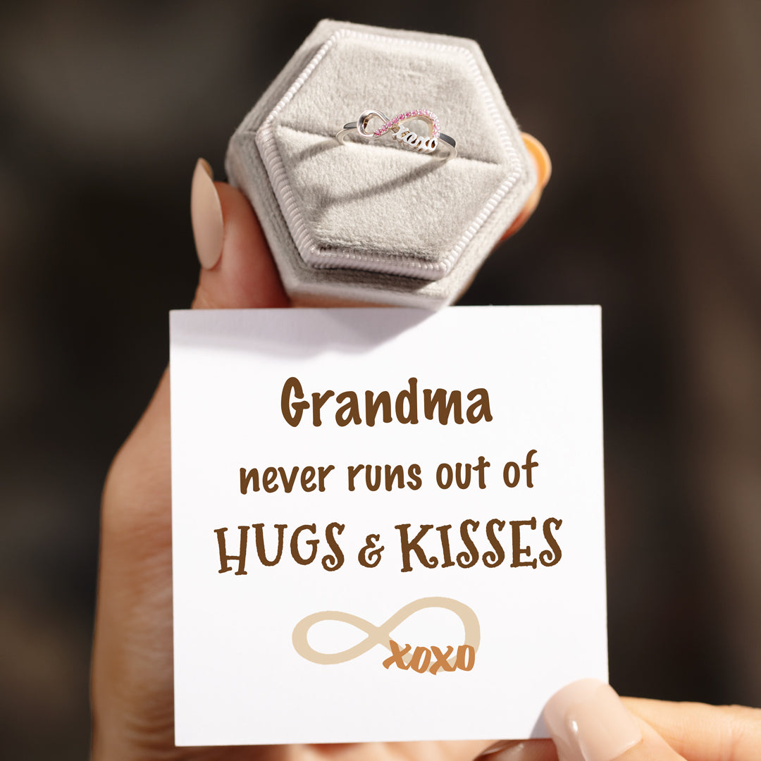 XOXO Ring-Grandma Never Runs Out of Hugs&Kisses