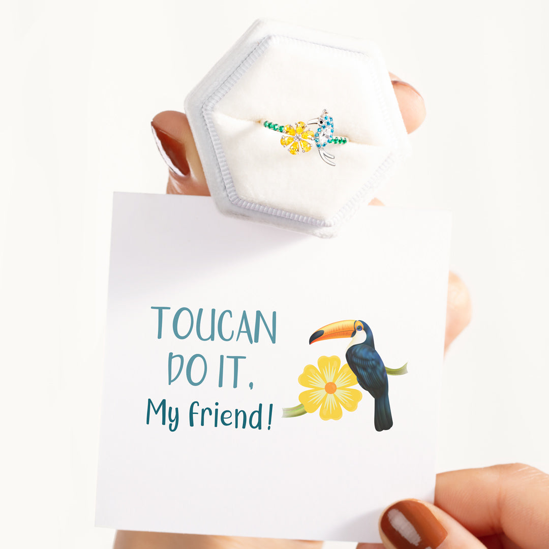 Bird And Flower Ring-Toucan Do It