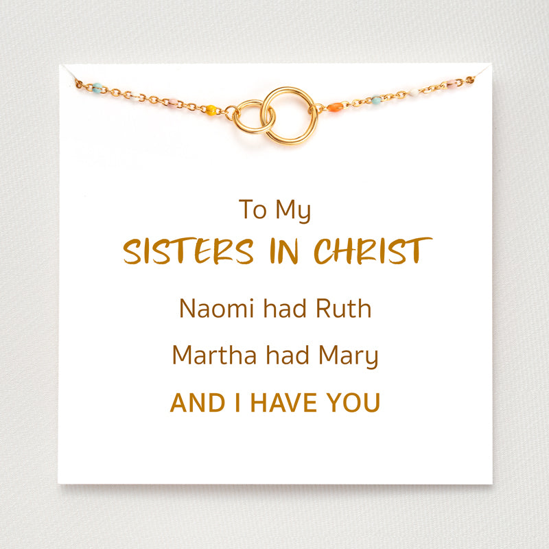 Sisters In Christ Interlocking Bracelet