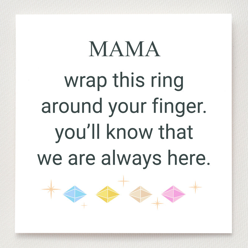 1-6 Birthstones Swirl Ring