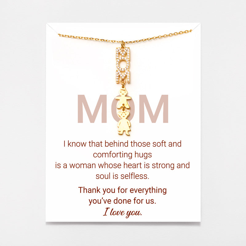 1-10 Kid Figure Mom Necklace
