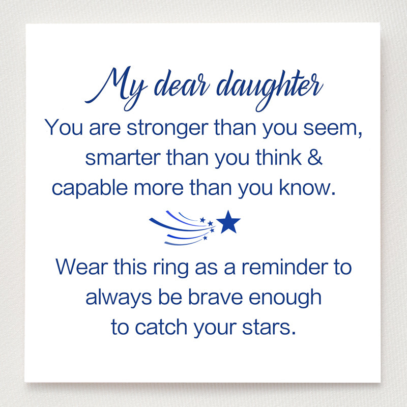 Stars Double Chevron Ring