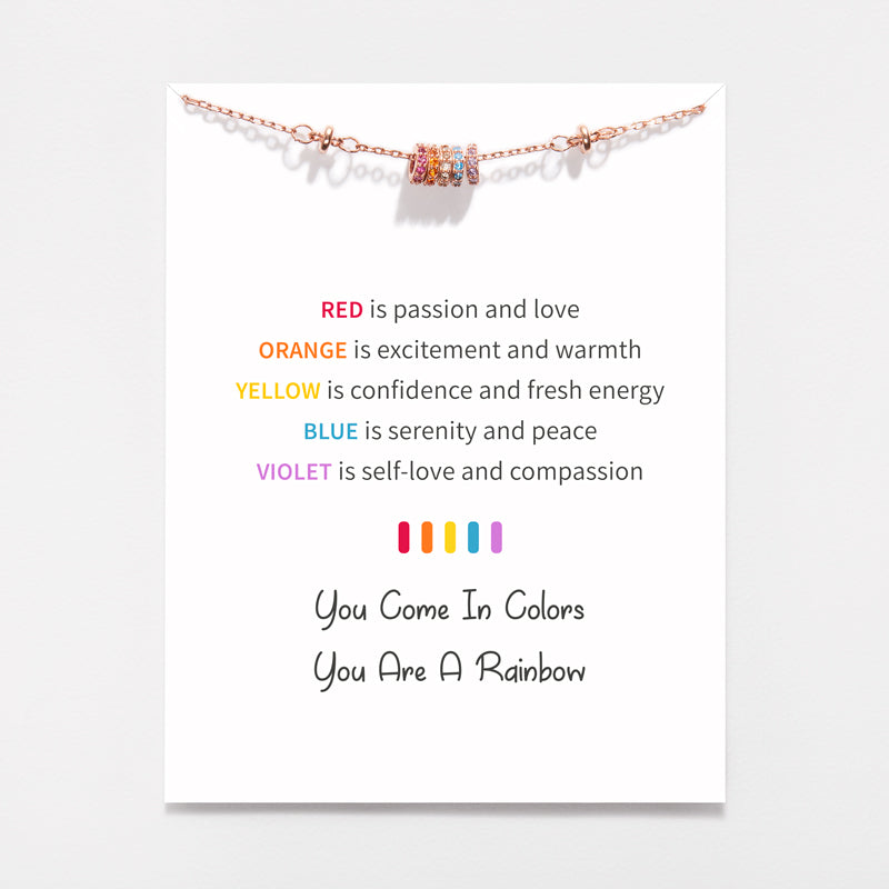 Rainbow Spacer Necklace
