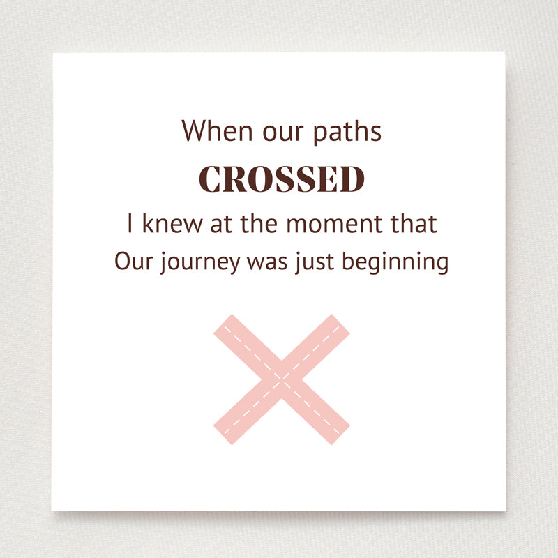 Our Path Crossed Cross Pavé Ring