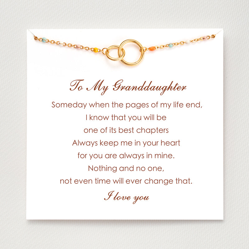 Granddaughter I Love You Interlocking Bracelet
