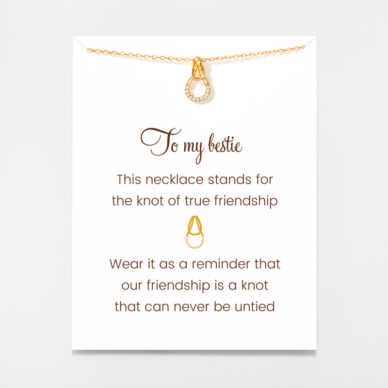 infinite knot necklace