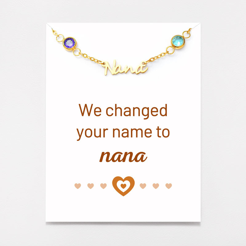 1-8 Birthstones Nana Necklace