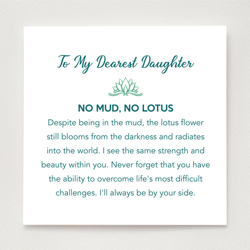 Lotus Ring For Daughter - No Mud No Lotus