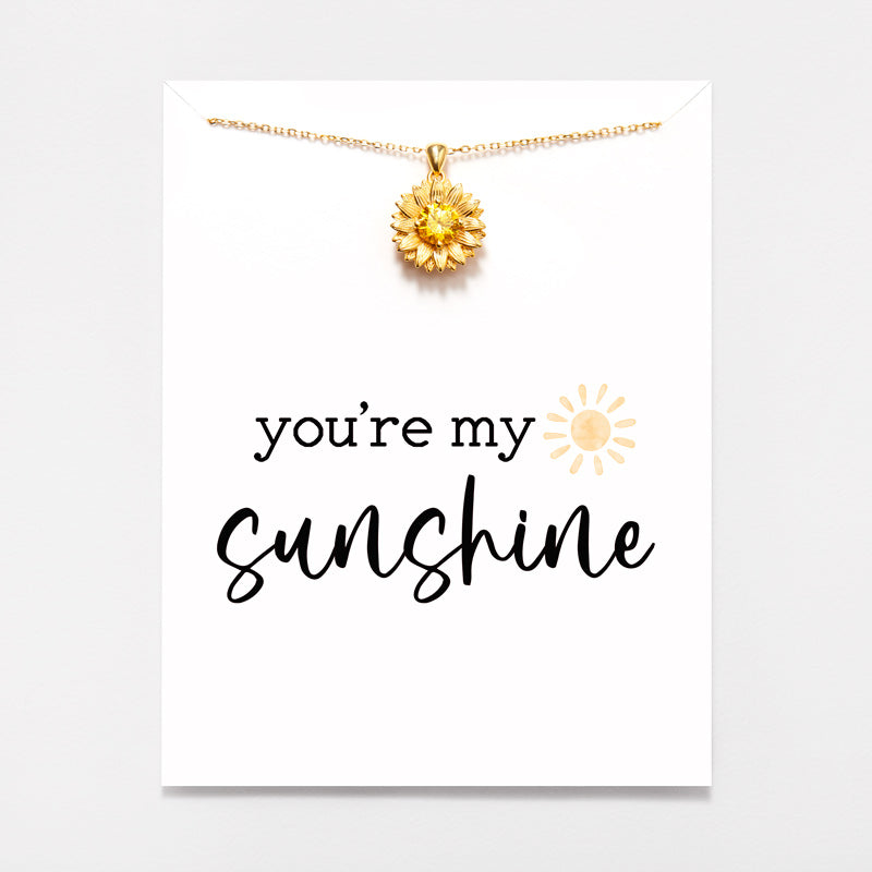 Sterling Silver Sunflower Necklace