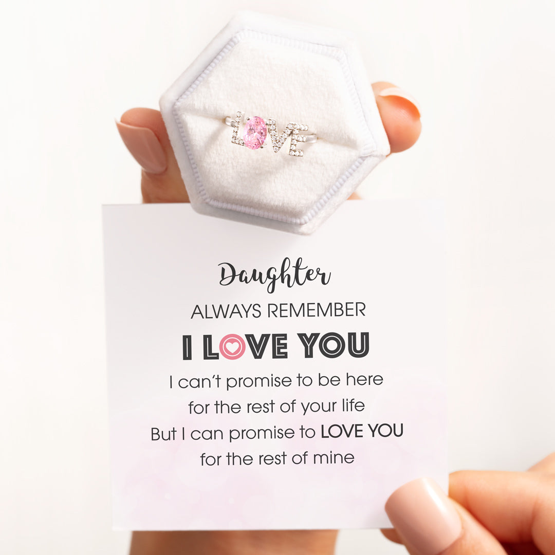 Daughter I LOVE You Ring