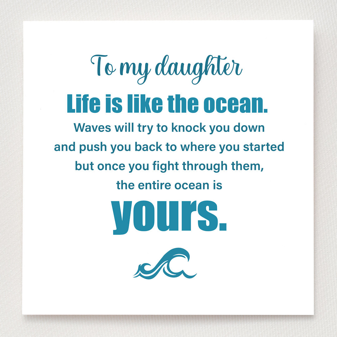 Pavé Wave Ring-Daughter The Entire Ocean Is Yours
