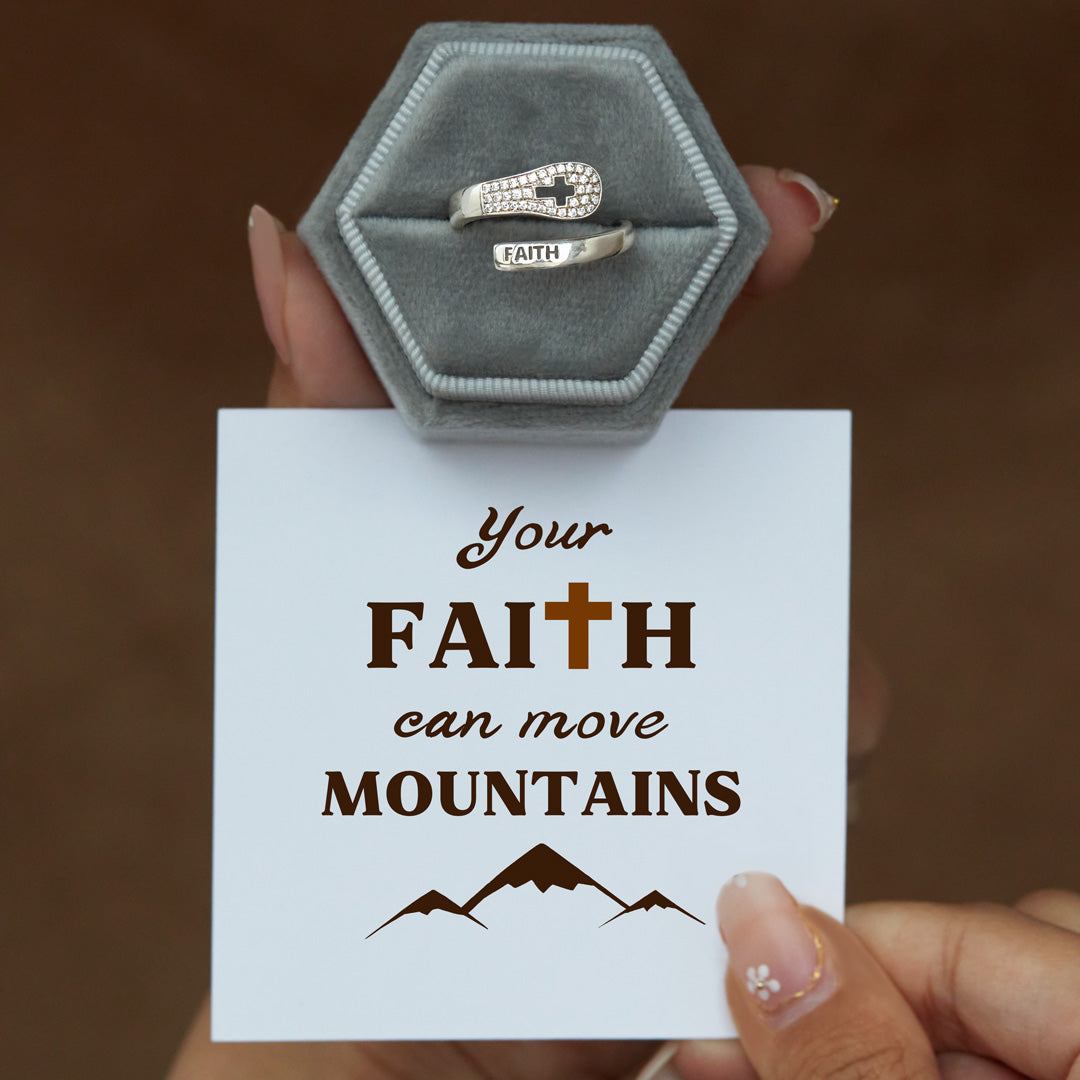 Wrap Ring-Faith Can Move Mountains Faith