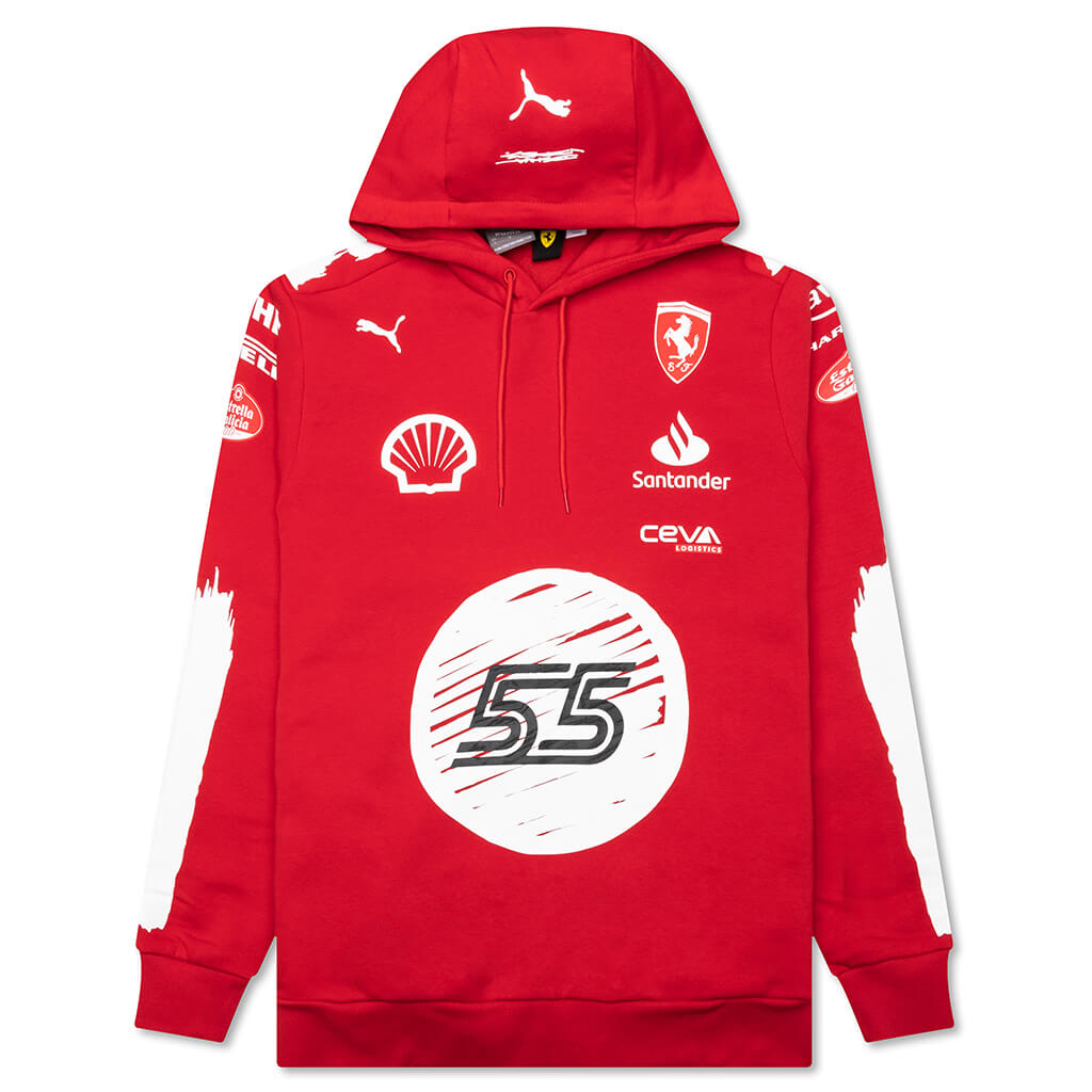 Puma x Joshua Vides for Scuderia Ferrari Replica Hoodie - Rosso Corsa/JV CS